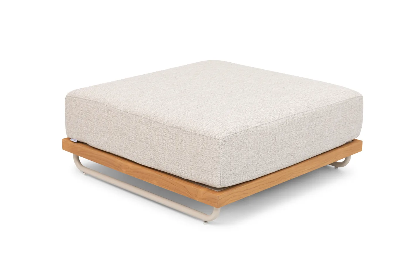 Baybay ottoman - large square (teak base)
