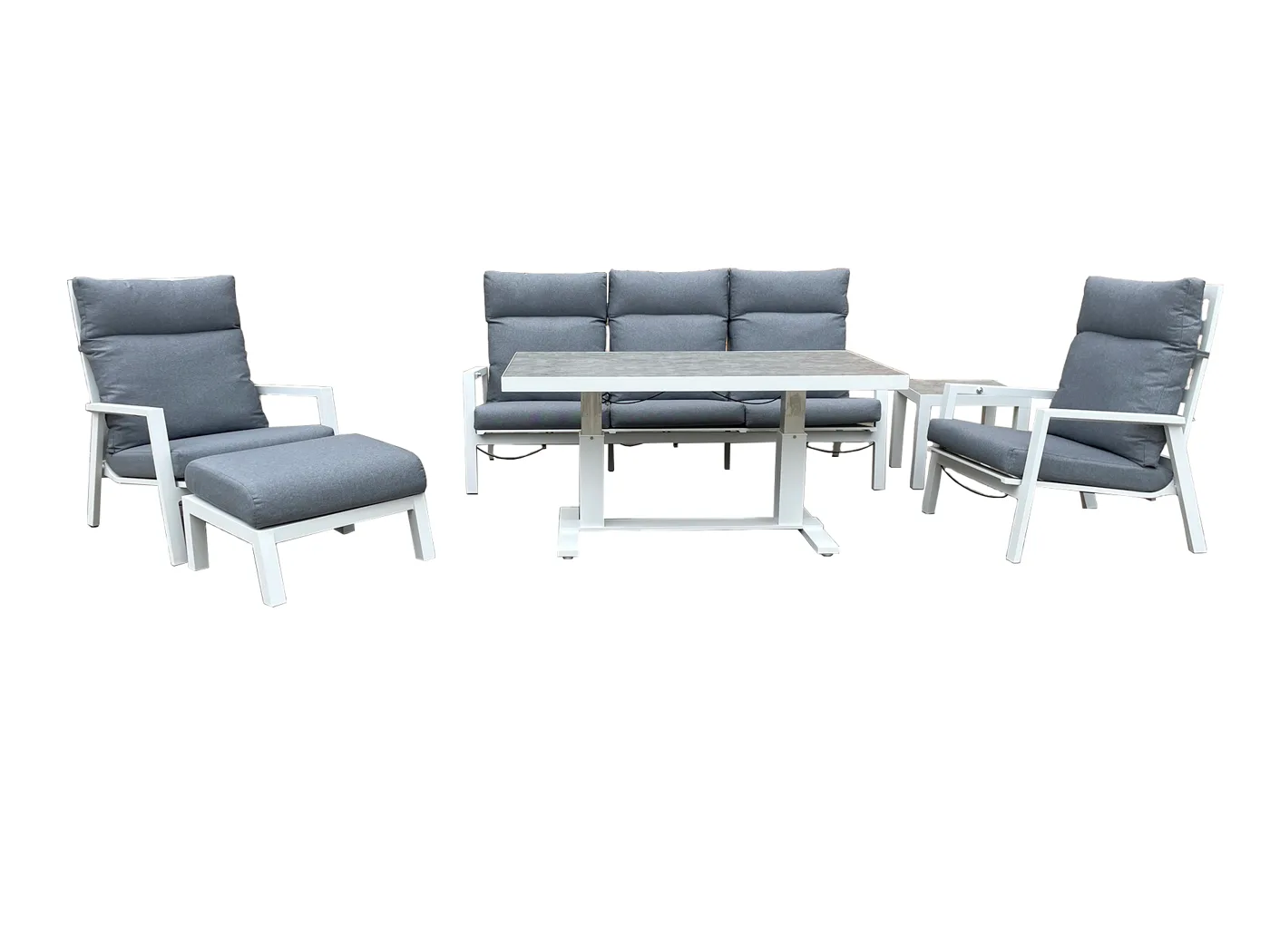 Dagat sofa set with footstool and side table