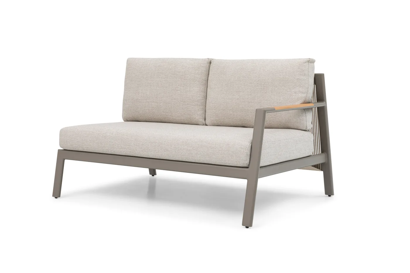 Yuta loveseat module (teak arm)